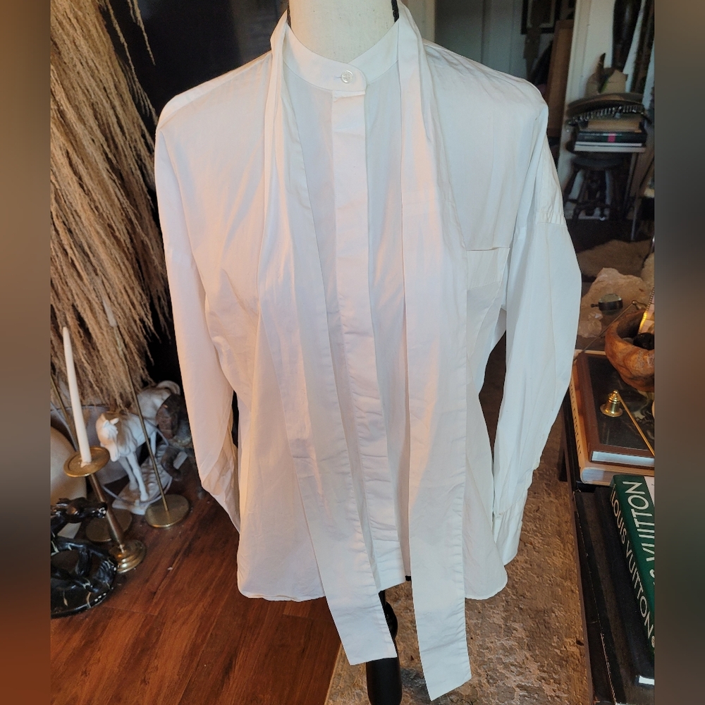 Valentino Classic White Blouse NWT